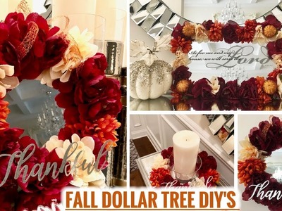 Dollar Tree Fall DIYS! | Glam Fall Home Decor Ideas 2018!