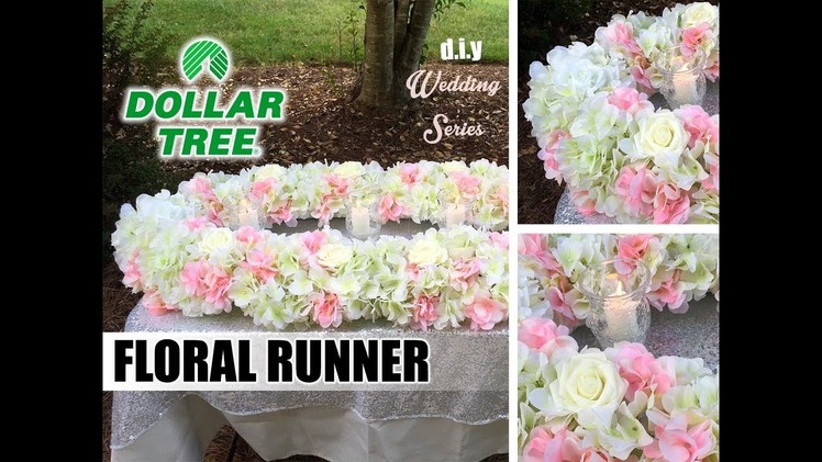 Dollar Tree Oval Floral Runner - Wedding Series