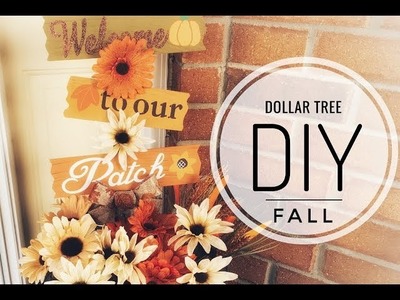 FALL | Dollar Tree DIY | Door. Entrance Sign Decor