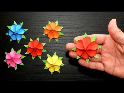 Fast and easy paper flowers ???? Origami roses ???? Origami Easy Crafts