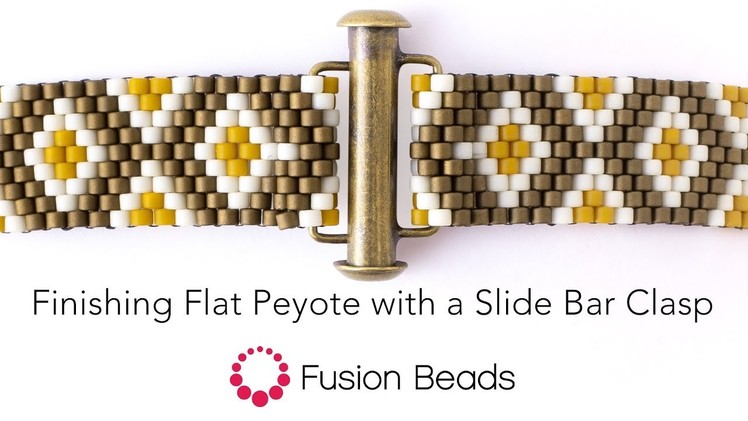 Finishing Flat Peyote with a Slide Bar Clasp
