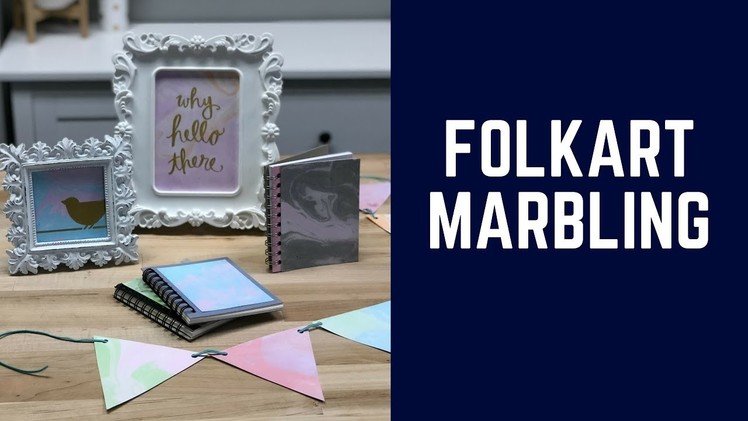 FolkArt Acrylic Marbling