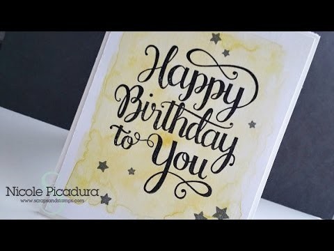 FTF #5: Happy Birthday To You! (Watercolor Background)