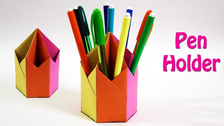 Homemade Pen Stand with Paper | Simple and Easy | DIY Paper Craft