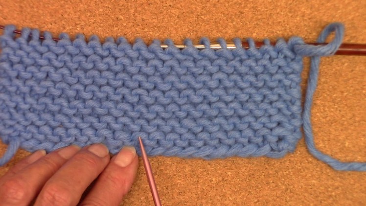 How to Count Garter Stitch Rows