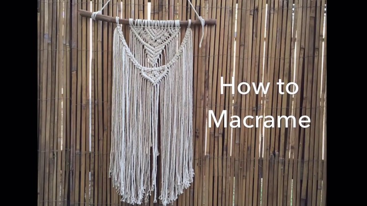 How to macrame wall hanging #4 | Step by Step tutorial for beginners| By TNARTNCRAFTS
