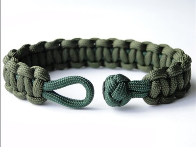 How to Make a "clean" Diamond Knot and Loop Cobra Paracord Survival Bracelet-Hidden Melting Points
