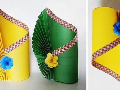 How To Make a Flower Vase at Home | Making Paper Flower Vase | DIY Simple Paper Crafts