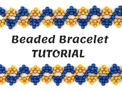 How to make  bracelet. beaded bracelet. Beading for beginners