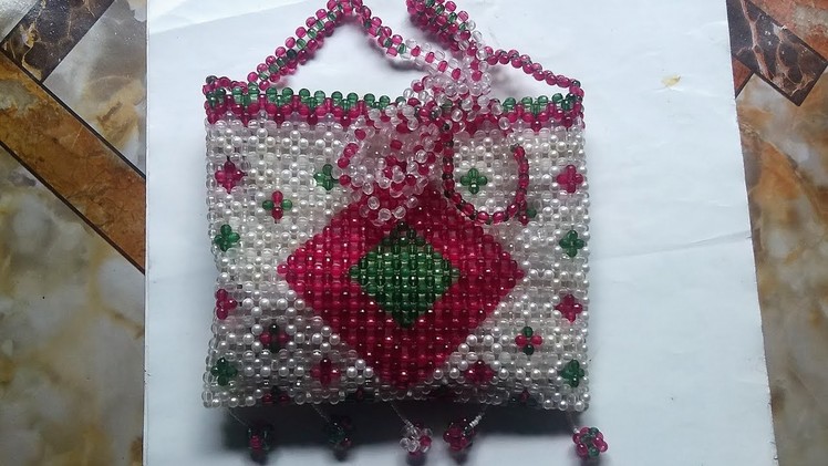 How to make crystal beaded  bags -Latest beaded purses_putir kaj_beaded bags.