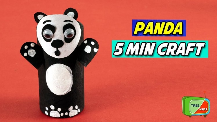 How To Make Easy Panda Puppet DIY || Paper Hand Puppet Craft || Tree Kids