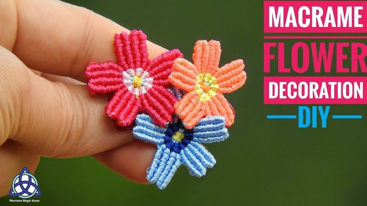 How to Make Macrame Flower Decoration DIY - Macrame Craft