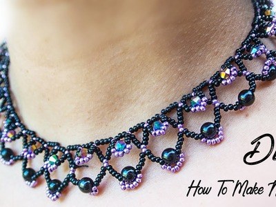 How To Make Necklace At Home | jewelry Making | Black Pearl