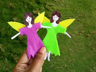 How to make paper doll fairy. craft for kids
