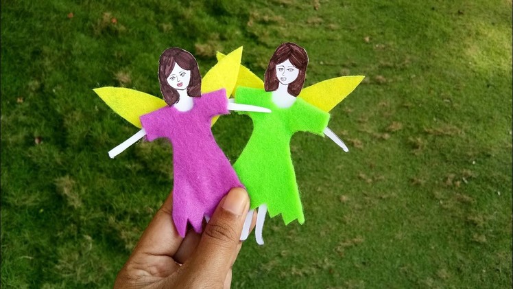 How to make paper doll fairy. craft for kids