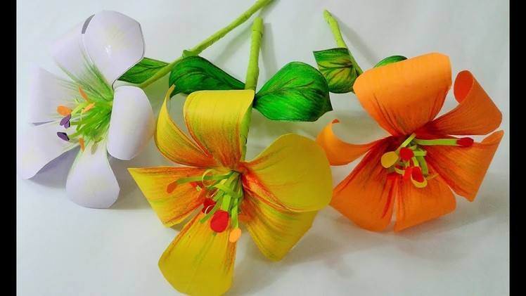How to make paper flowers,Diy craft