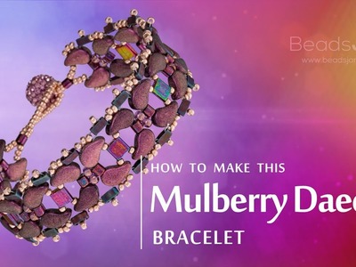 How to make this Mulberry Daedal bracelet | Paisley Duo beads