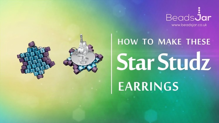 How to make this Star Studz earrings | Miyuki Delica Seed beads design