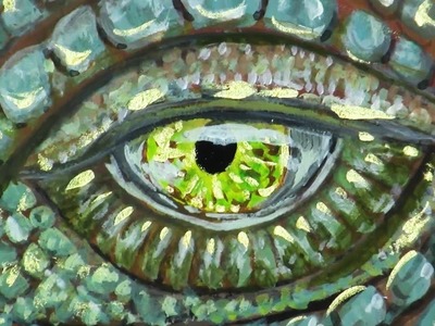 How to Paint a Medieval Dragon Eye ATC - The Art Sherpa ATC Club July