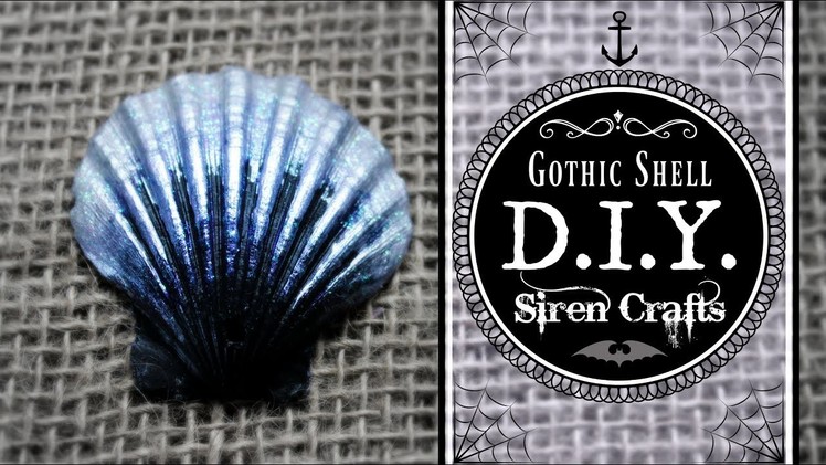 How to Paint on Seashells ♥ Sinister Siren Shell Craft ♥ Gothic Halloween Costume DIY #sirens