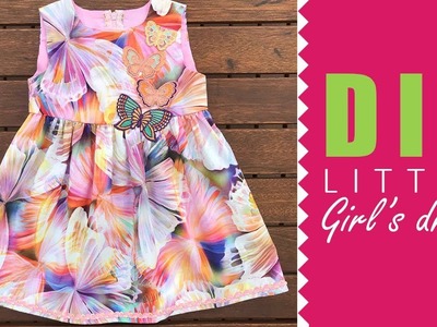 How to sew a basic girl's dress | DRESSMAKING
