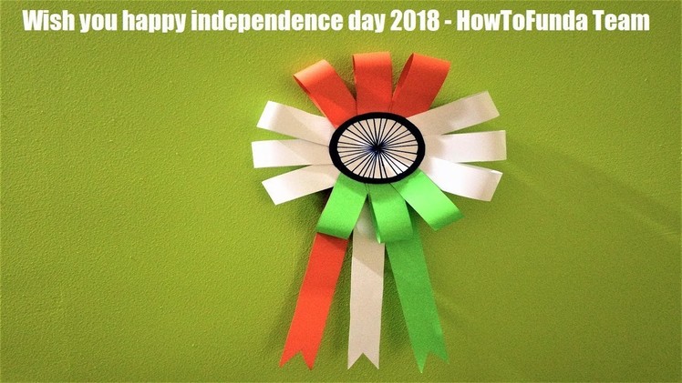 Independence day craft 2018 | independence day badge craft ideas | Tricolour badge  ideas