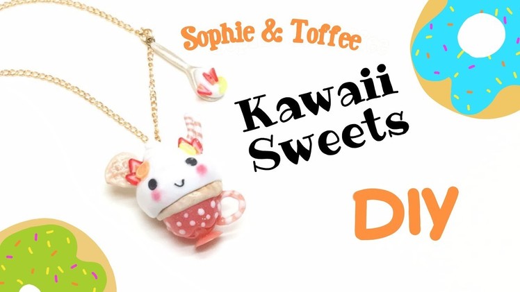 Kawaii Sweets- Sophie and Toffee- polymer clay and resin- August Elves Box