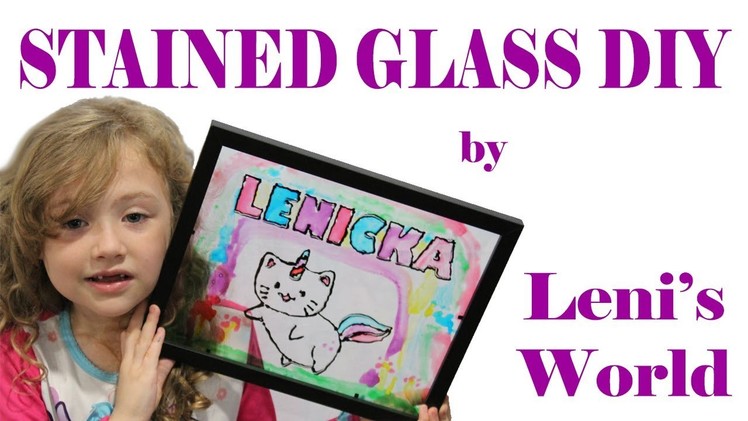 Kid friendly "stained glass" craft DIY!