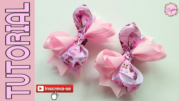 Laços De Amelia Fita N5 ???? Ribbon Bow Tutorial ???? DIY by Elysia Handmade
