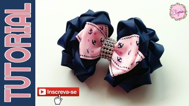 Laços De Paula Fita N9 ???? Ribbon Bow Tutorial ???? DIY by Elysia Handmade