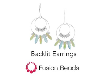 Learn how to create the Backlit Earrings by Fusion Beads