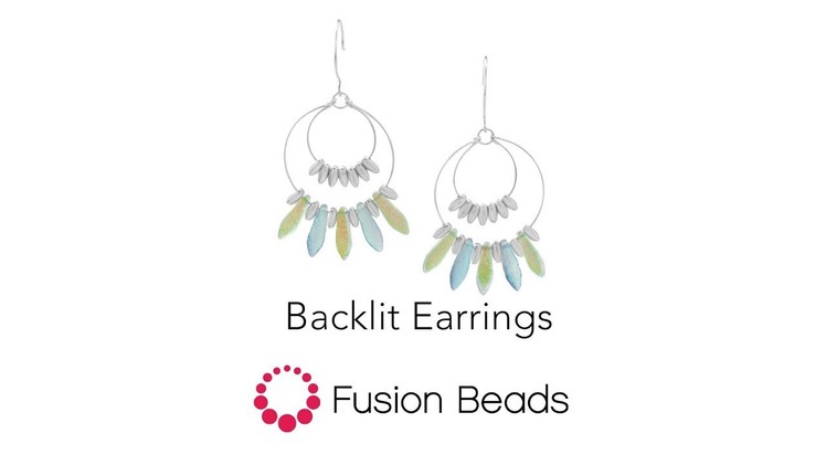Learn how to create the Backlit Earrings by Fusion Beads
