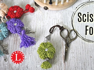 LOOM KNITTING Gift Idea - Fob for Your Scissors or Keys (Round Loom)