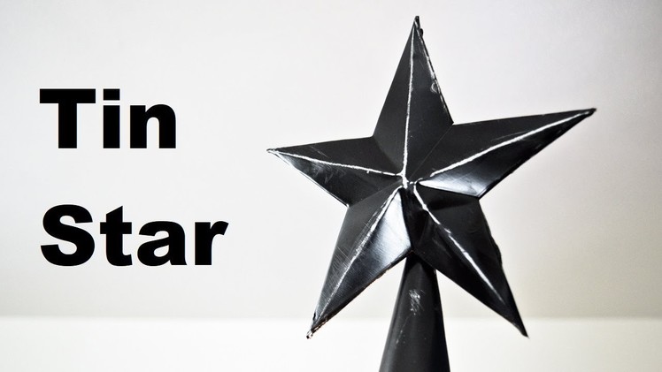 Making a Christmas Star | Using Scrap Tin to Make a Metal Five Pointed Texas Star