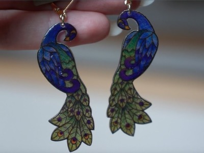 Making Stained Glass Inspired Earrings
