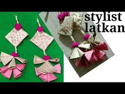 Making stylist fabric latkan.tassels at home