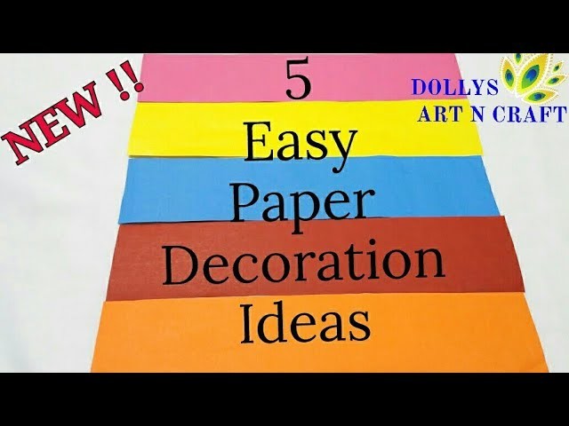 NEW !!! 5 Easy Paper Decorations I DIY Ganesh Chaturthi Special Decoration Ideas|Ganpati Decorations