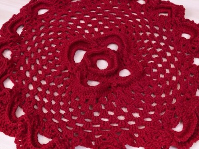 New !!! Crochet Pattern at Home | Beautiful Design Rumal | Woolen Crafts | DIY Table Mat | Thalpos