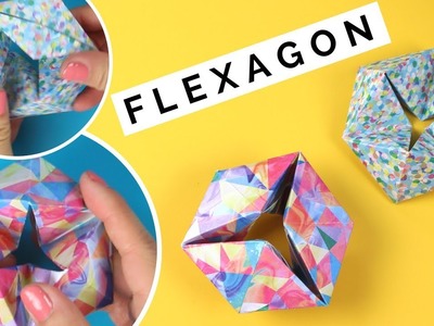 Origami Moving Flexagon Tutorial - How to Fold a Paper Flexagon - Easy Fidget Paper Toys for Kids