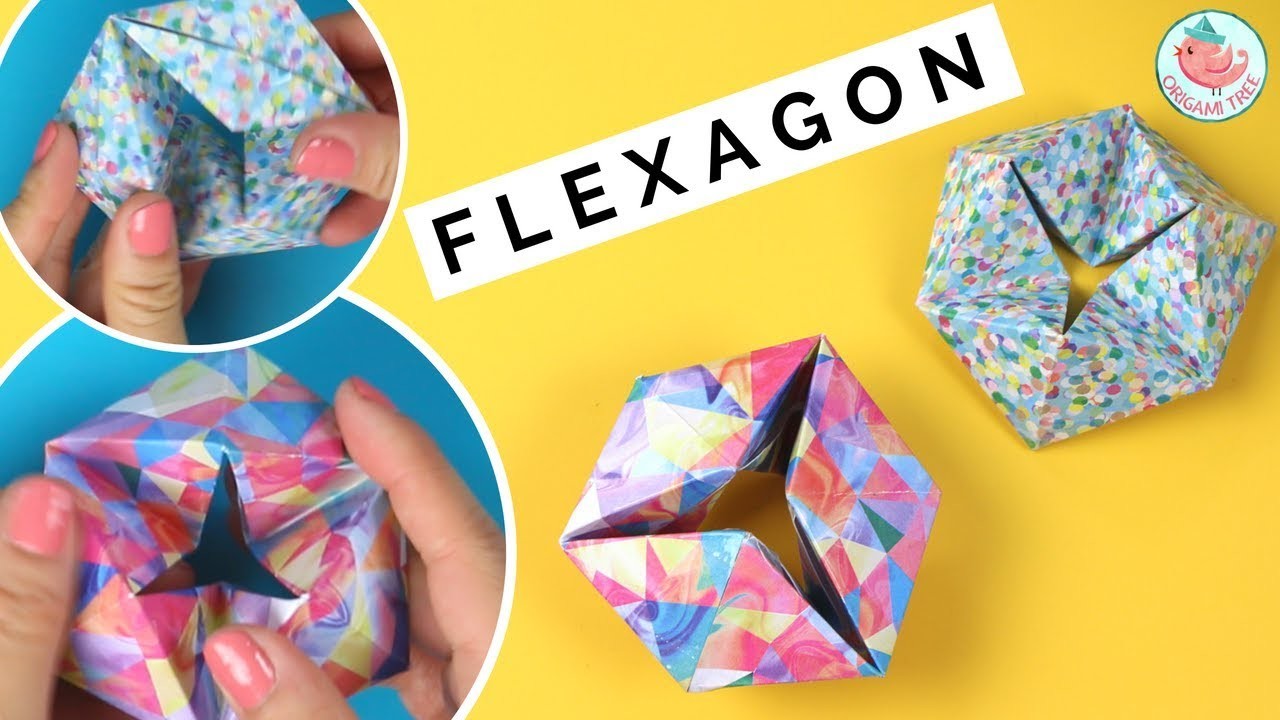 Origami Moving Flexagon Tutorial - How to Fold a Paper Flexagon - Easy ...