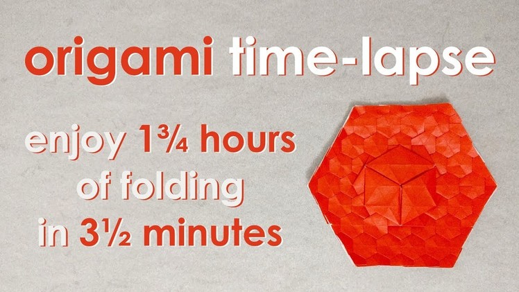 Origami Time-Lapse: 1-Cube Exercise Tessellation (Alessandro Beber)