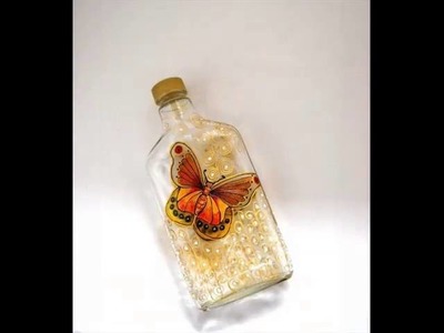 Painted Glass Bottle Art | Home Decration Picture Ideas