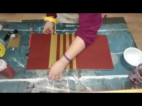 Painting Buffalo Plaid for signs Part 1