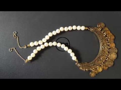 Pearl Neck piece with Antique Pendant