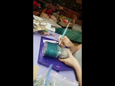 Placing Rhinestones on Tumblers