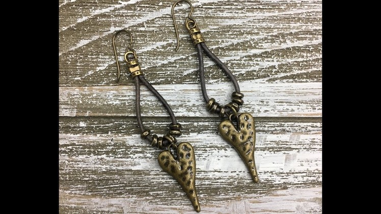Quick and Easy Earrings Series - How to Make the Dripping Hearts Earrings