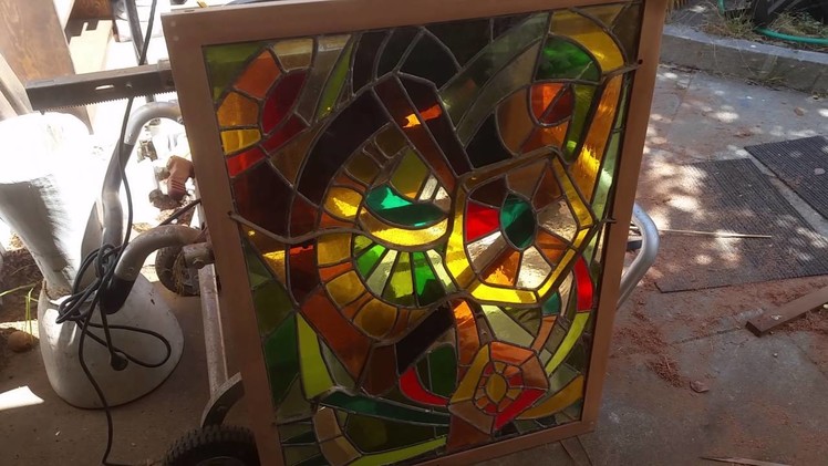 Quick look at a frame I made for a stained glass piece