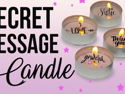 Secret Message In A Candle - EASY DIY