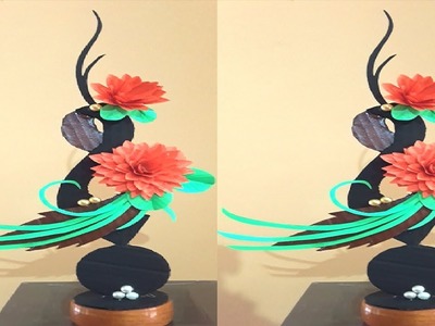 Showpiece craft ideas with cardboard | unique design | gift day | mother's day | teacher's day gift