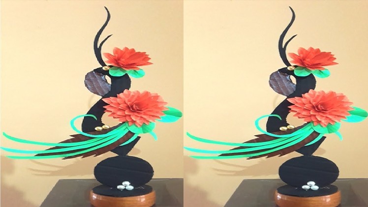 Showpiece craft ideas with cardboard | unique design | gift day | mother's day | teacher's day gift